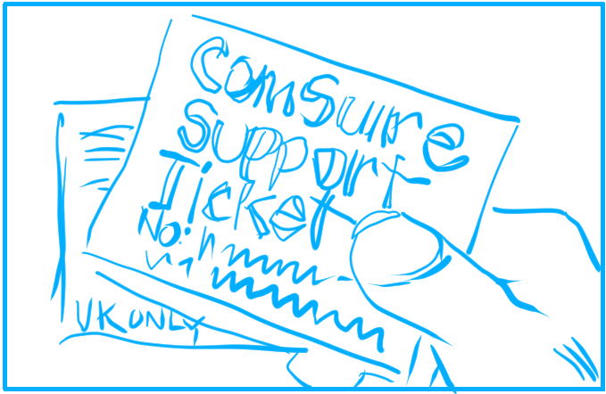 You can get one via our email ticketing system. Our support team are UK based too.